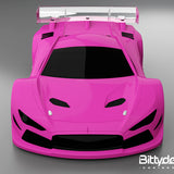 BittyDesign Hyper-GT8 1/8 GT Clear Body 325-330mm BDGT8-HYP - Speedy RC