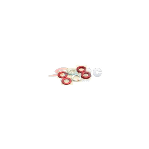 Hiro Seiko 3mm Alloy Spacer Set (1.5t/2.0t/2.5t) [Red] 69454 - Speedy RC