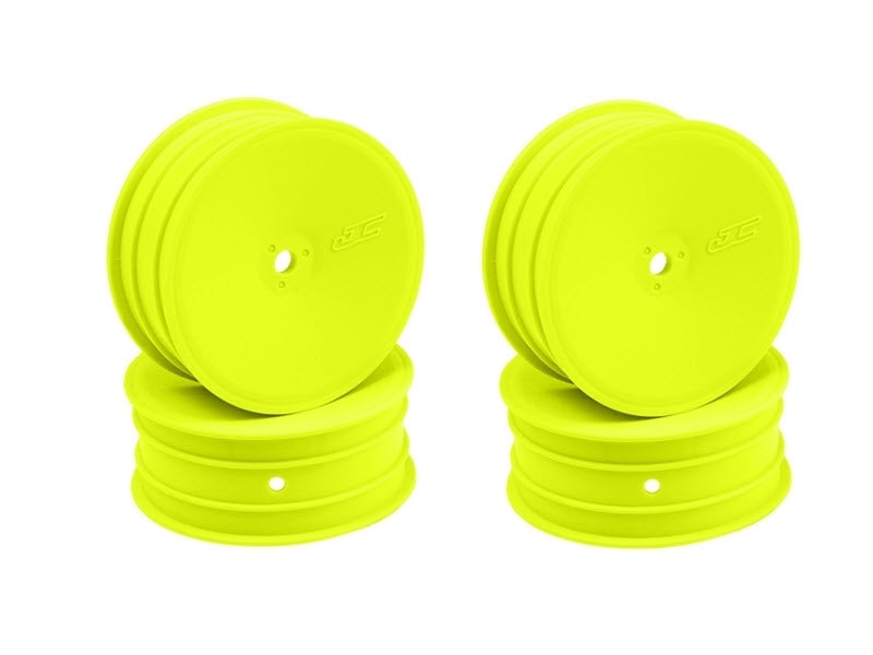 JConcepts Mono - Yellow Dished 12mm Hex Front Wheels (4) for Associated RC10 B4.1Part number: JC3347Y