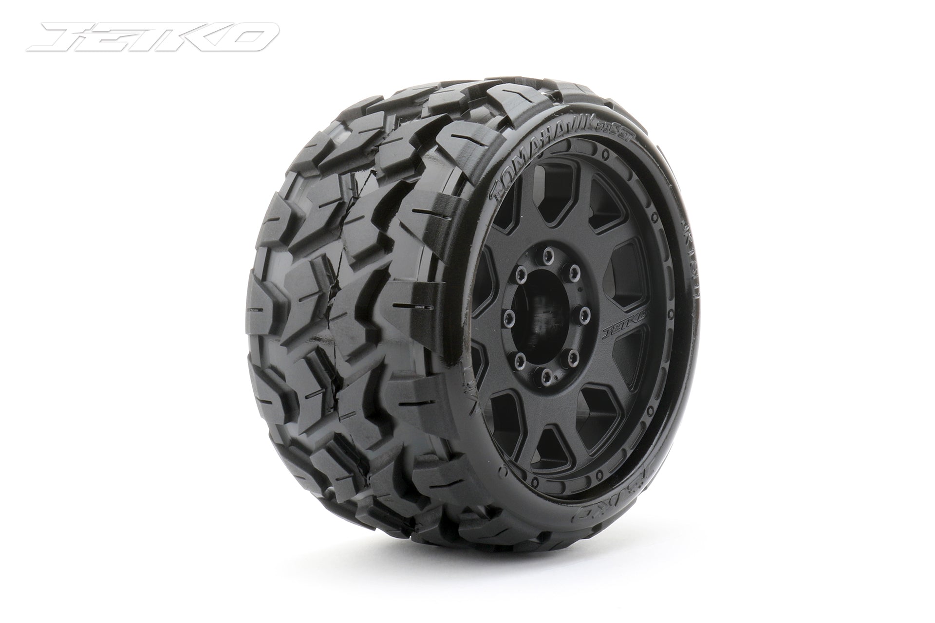 JETKO 1/8 SGT 3.8 EX-TOMAHAWK MOUNTED TYRES (2pc)