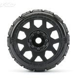 JETKO 1/8 SGT 3.8 EX-TOMAHAWK MOUNTED TYRES (2pc) - Speedy RC