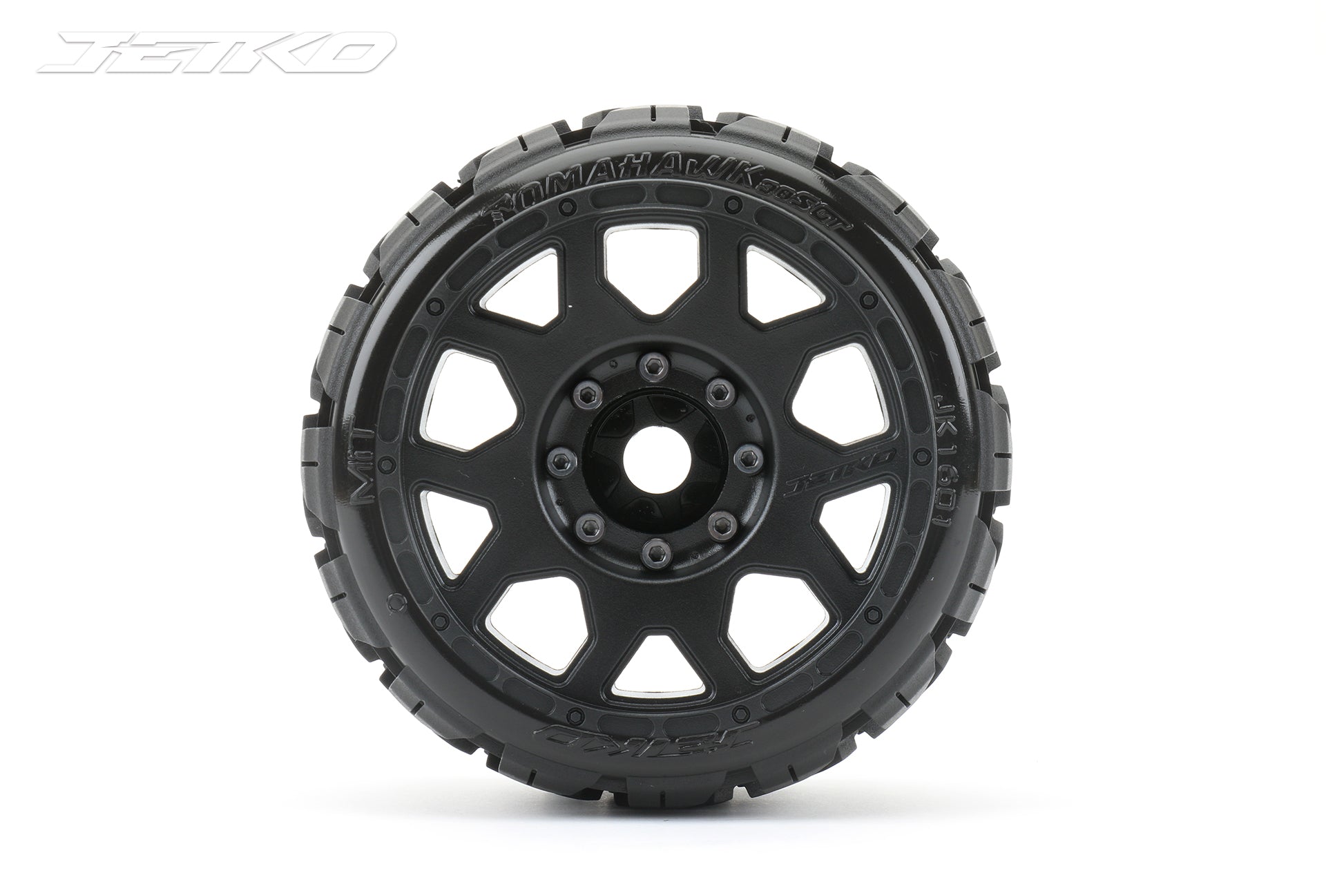 JETKO 1/8 SGT 3.8 EX-TOMAHAWK MOUNTED TYRES (2pc)