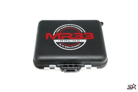 MR33 Hardware Box Small Black 12 x 9 x 3.5cm (Double-Sided) MR33-HBSB - Speedy RC