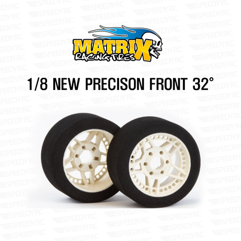 MATRIX Racing NEW PRECISON 1/8 Front Tires 32° (MX-8A32NFP-NOS) - Speedy RC