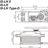 Sanwa PGS-LH II Low Profile SXR Response 0.09sec 15.6kg 7.4V Brushless Servo - Speedy RC