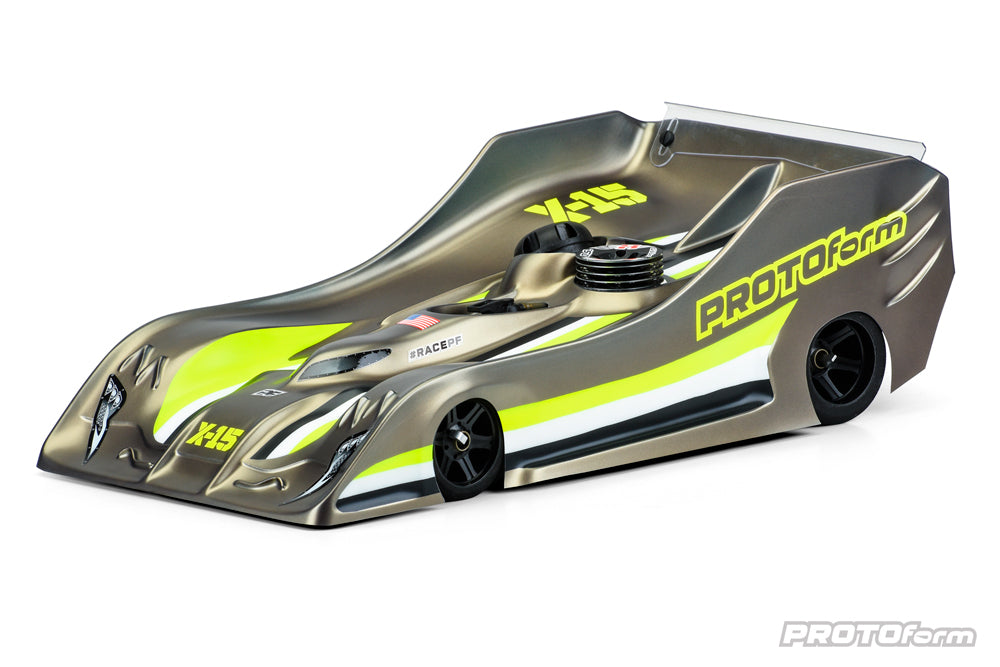 PROTOFORM X15 1-8TH ONROAD CLEAR BODY LIGHT WEIGHT - PR1569-30