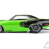 PROLINE 1972 Plymouth Barracuda Clear Body for Slash® 2wd Drag Car & AE DR10 - PR3550-00 - Speedy RC