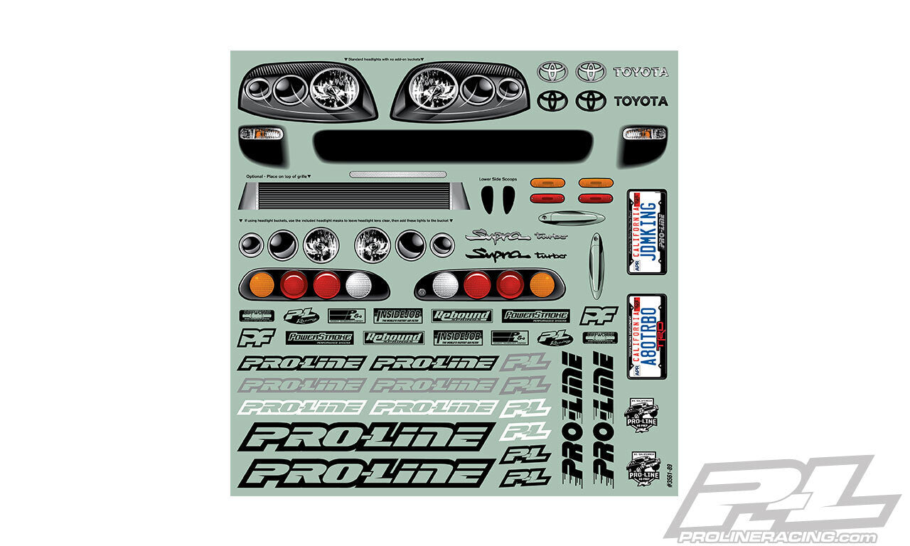 PROLINE 1995 Toyota Supra Clear Body for SC Drag Car - PR3561-00