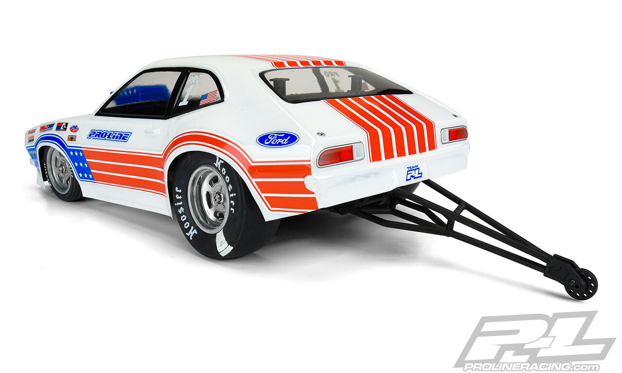 PROLINE 1972 Ford Pinto Clear Body for No Prep Drag Car, Bandit, AE SR10 & other 11.25 Wheelbase Drag Car - PR3572-00