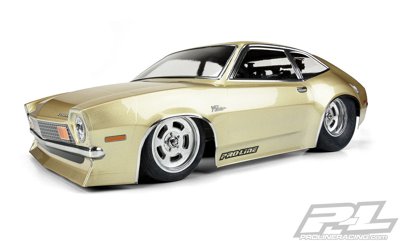 PROLINE 1972 Ford Pinto Clear Body for No Prep Drag Car, Bandit, AE SR10 & other 11.25 Wheelbase Drag Car - PR3572-00
