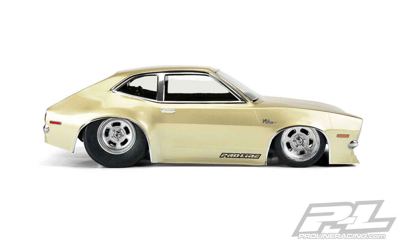 PROLINE 1972 Ford Pinto Clear Body for No Prep Drag Car, Bandit, AE SR10 & other 11.25 Wheelbase Drag Car - PR3572-00