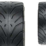 PROLINE Avenger HP S3 (Soft) Street BELTED 1:8 Buggy Tires Mounted on Mach 10 Black Wheels (2) for Front or Rear - PR9069-21 - Speedy RC