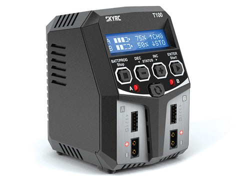 SK-100162-01 | SkyRC T100 Dual Port Smart Charger - Speedy RC
