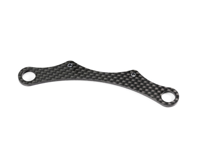 <R0274B>  CARBON FRONT BODY MOUNT PLATE(for LONG POST)