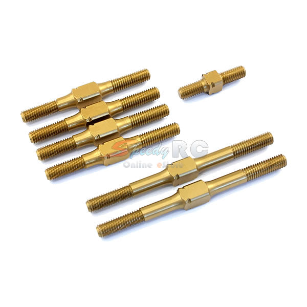 Radtec Hard Coated Aluminum Turnbuckle Set for TRF418 VBC D06 D07 TA-10003