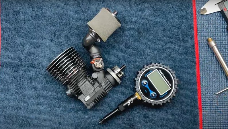 Racetec Nitro RC Engine Compression Gauge Turbo Plug