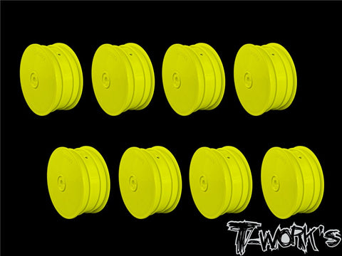 2.2" 12mm Hex 4WD Front Wheels Yellow ( For B64/B74/YZ4-SF ) - Speedy RC