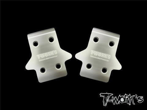 Stainless Steel Rear Chassis Skid Protector ( Team Associated RC8 B3.1 ) 2pcs. TO-220-RC8 - Speedy RC