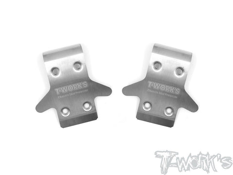Stainless Steel Front Chassis Skid Protector ( Team Associated RC8 B3.1 ) 2pcs. - Speedy RC