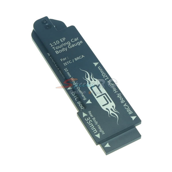Yeah Racing 1/10 EP Touring Car Body Gauge For ISTC BRCA GunMetal YT-0067GM