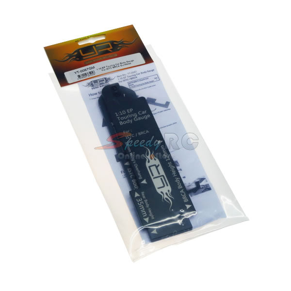 Yeah Racing 1/10 EP Touring Car Body Gauge For ISTC BRCA GunMetal YT-0067GM