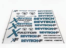 REVTECH X-FACTOR STICKER SHEET (2) REV9990 - Speedy RC