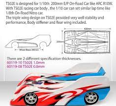 Blitz 60119-07 TS02E Pan Car Clear Body 200mm (0.7mm thick) 1/10