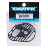 Exotek 2024 Racing Aluminum Slotted Lightweight Motor Plate Black For Losi 22S Drag - Speedy RC