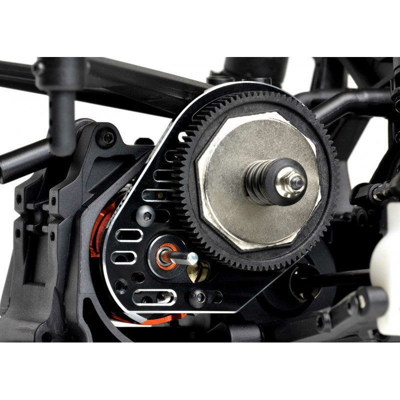 Exotek 2024 Racing Aluminum Slotted Lightweight Motor Plate Black For Losi 22S Drag