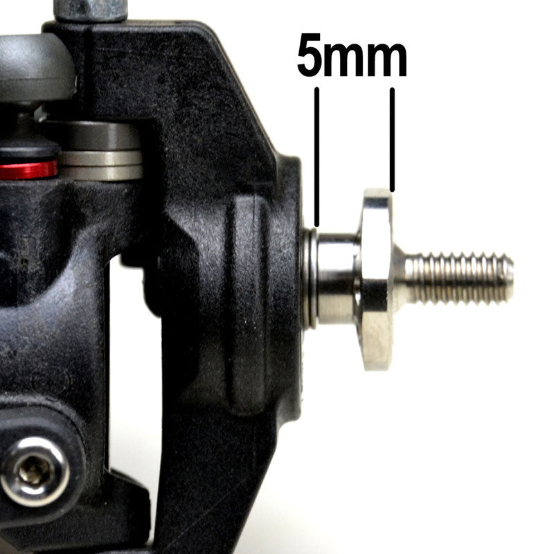 Exotek 2013 Racing Titanium Drag Racing Wide Front Axle 2 pcs For TLR22