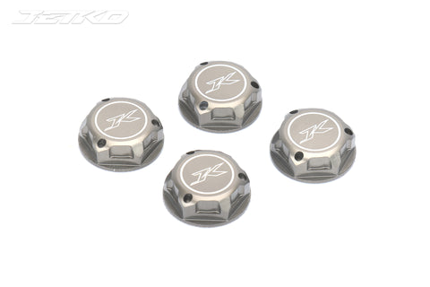 JETKO 17mm Wheel Nuts (Covered, Serrated, Hard Anodizing) 4pcs - Speedy RC