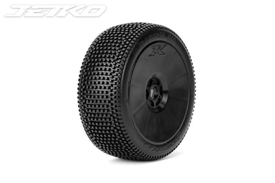 JETKO BLOCK IN 1/8 Buggy Pre-Glued Tires (pair)