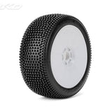 JETKO BLOCK IN 1/8 Buggy Pre-Glued Tires (pair) - Speedy RC