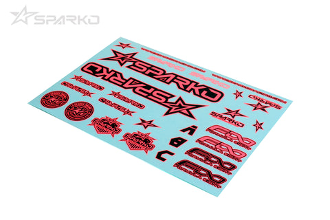 Sparko F8 Wing Sticker-Pink for Optional (F89005-PKOP)
