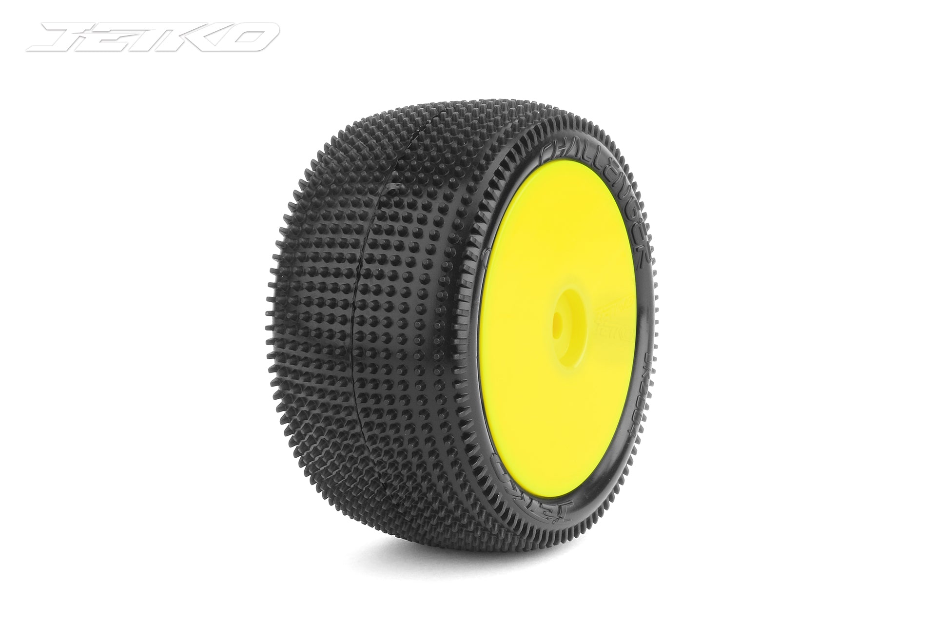 JETKO Challenger 1/10 Rear Carpet Buggy Mounted Tires (Pre-glued)