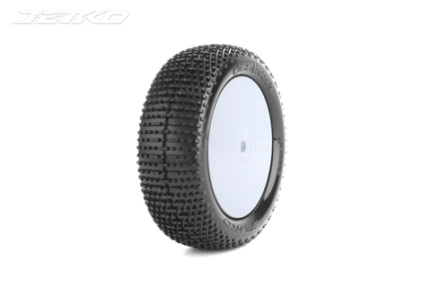 JETKO Desirer 1/10 2WD Front Buggy Mounted Tires (Pre-Glued) - Speedy RC