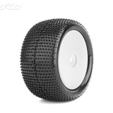 JETKO Desirer 1/10 Rear Buggy Mounted Tires (Pre-Glued) - Speedy RC
