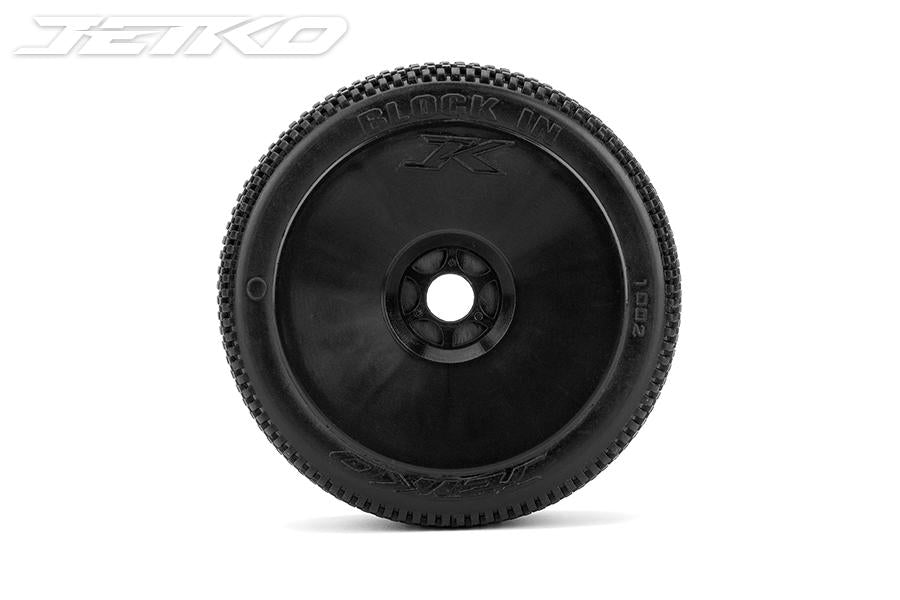 JETKO BLOCK IN 1/8 Buggy Pre-Glued Tires (pair)