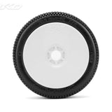 JETKO BLOCK IN 1/8 Buggy Pre-Glued Tires (pair) - Speedy RC