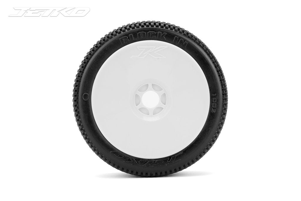 JETKO BLOCK IN 1/8 Buggy Pre-Glued Tires (pair)