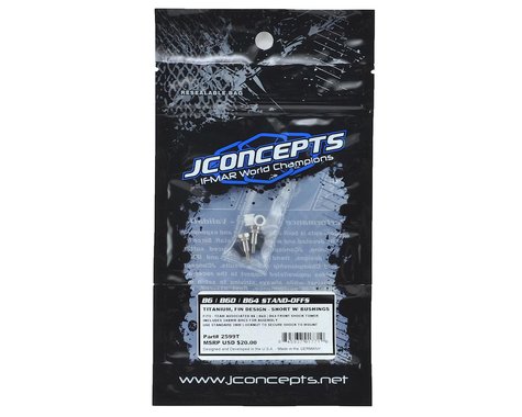 JConcepts B6/B6D Fin Short Titanium Shock Standoffs w/Bushing (Front) JCO2599T