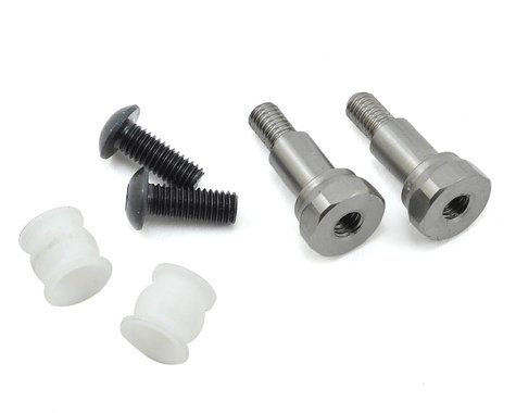 JConcepts B6/B6D Fin Long Titanium Shock Standoffs w/Bushing JC2600T