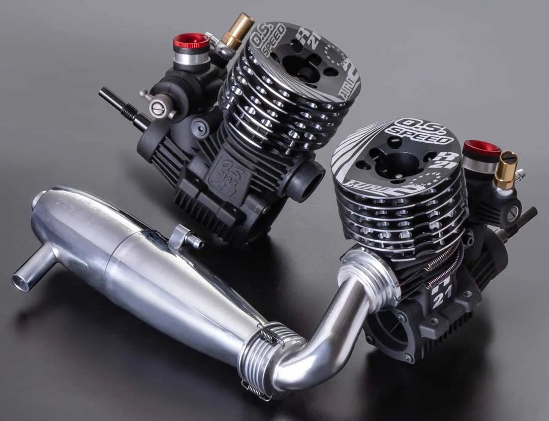 OS Engines Speed R21 Euro II .21 Nitro On Road Engine Combo With Pipe1DR01