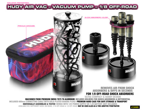 HUDY AIR VAC - VACUUM PUMP - 1/8 OFF-ROAD - HD104005