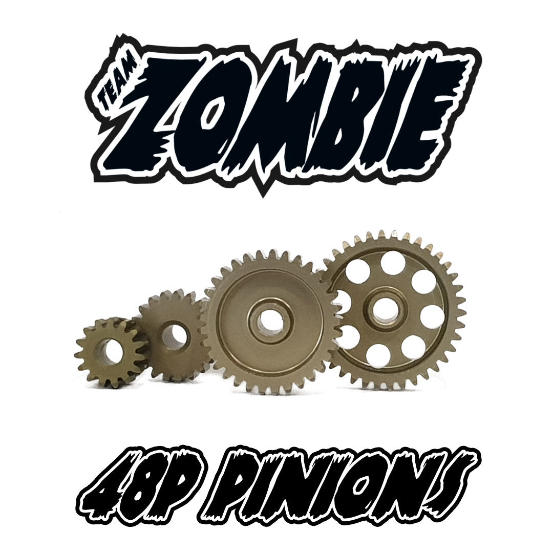 Team Zombie 48 Pitch Pinions (15T to 48T)