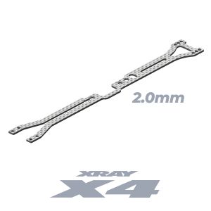 XRAY X4 GRAPHITE UPPER DECK 2.0MM - XY301070 - Speedy RC