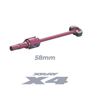 XRAY X4 ECS DRIVE SHAFT 58MM - HUDY SPRING STEEL™ - SET - XY305360 - Speedy RC