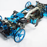 YT-0142BK Aluminum Set Up Wheels For 1:10 M Chassis Black (BLACK) - Speedy RC