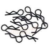 Yeah Racing RC Body Clips Black (10pcs)