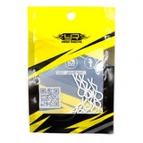 Yeah Racing RC Body Clips White (10pcs)